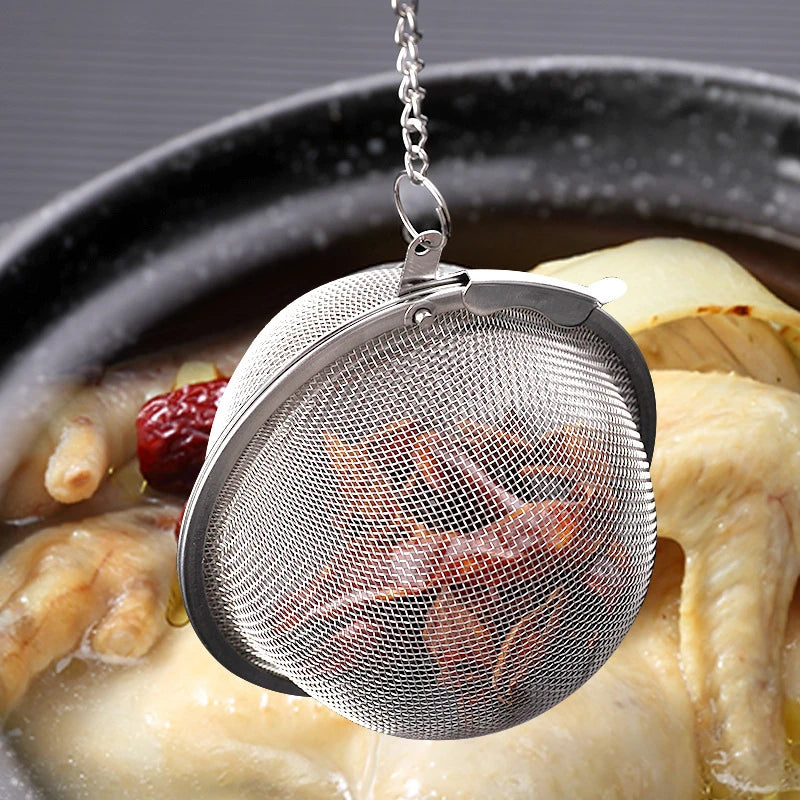 Stainless Steel Ball Tea Infuser with Chain – 2-Pack Tea Infuser SPOT