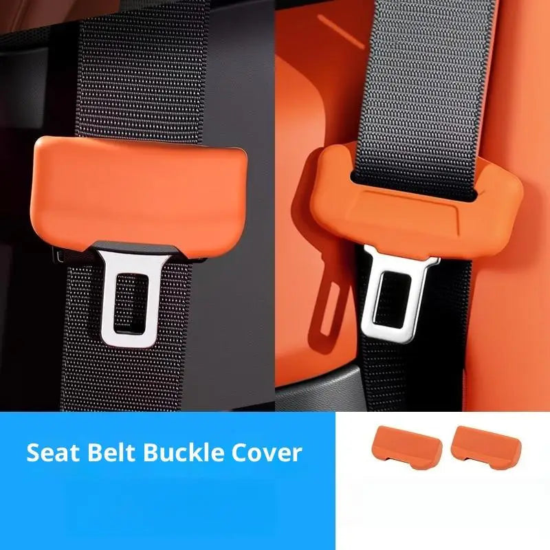 Silicone Seat Belt Buckle Cover – Anti-Scratch Car Protector Seat Belt Accessory SPOT