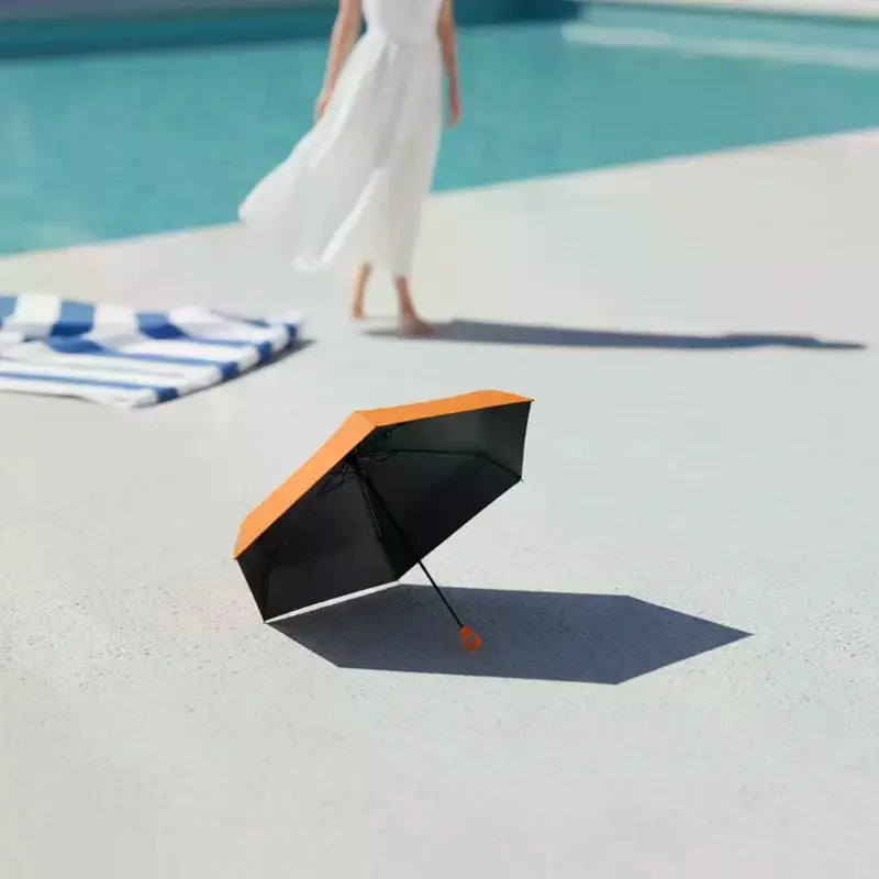 UV Protection Mini Umbrella – 6-Fold Ultralight Portable Sunshade Compact UV Umbrella SPOT