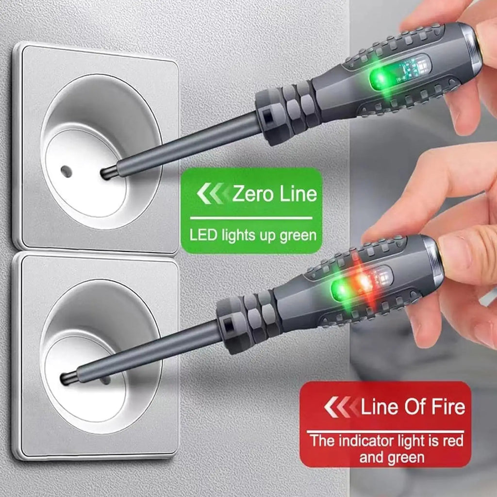 2-in-1 Voltage Tester Screwdriver 12–220V AC/DC Flat & Phillips Voltage Tester Screwdriver SPOT