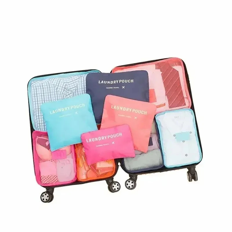 6-Piece Travel Packing Cubes Set – Luggage Organizer Bags Travel Packing Cubes SPOT