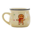 Santa Claus Ceramic Mousse Cup 5oz – 8 Colors | Kids Xmas Mug Ceramic Holiday Mug SPOT 150ml Khaki