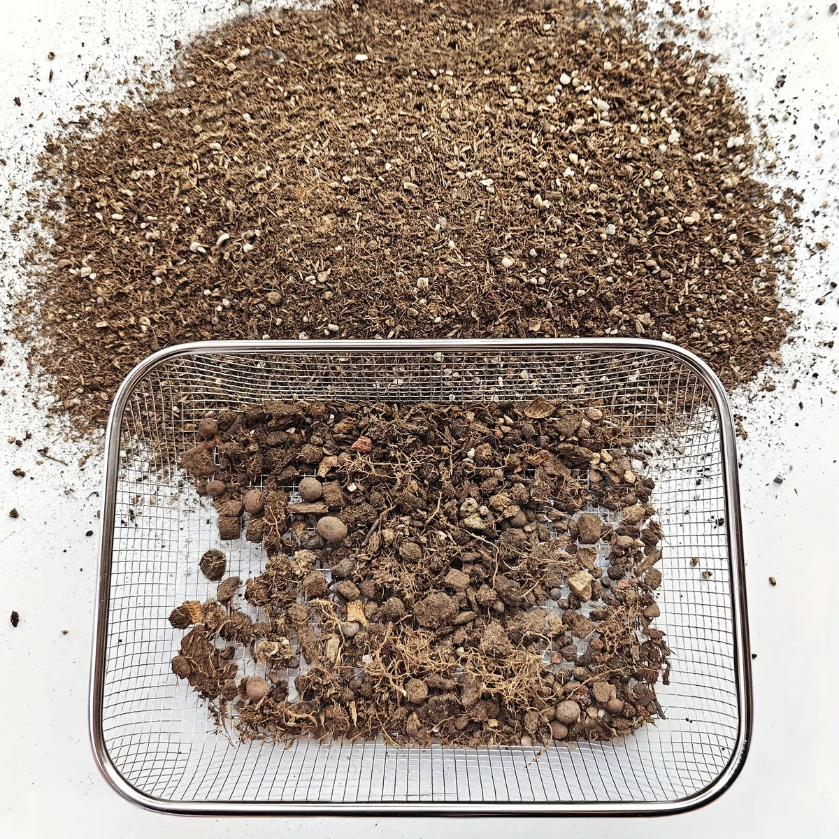 Stainless Steel Soil Sifter – Heavy-Duty Mesh Garden Sieve Garden Soil Sifter SPOT