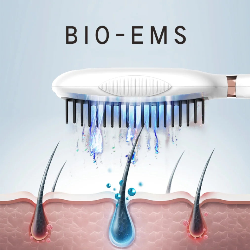 Laser Hair Care Comb – EMS, Thermotherapy & Vibration Electric Hair Comb SPOT
