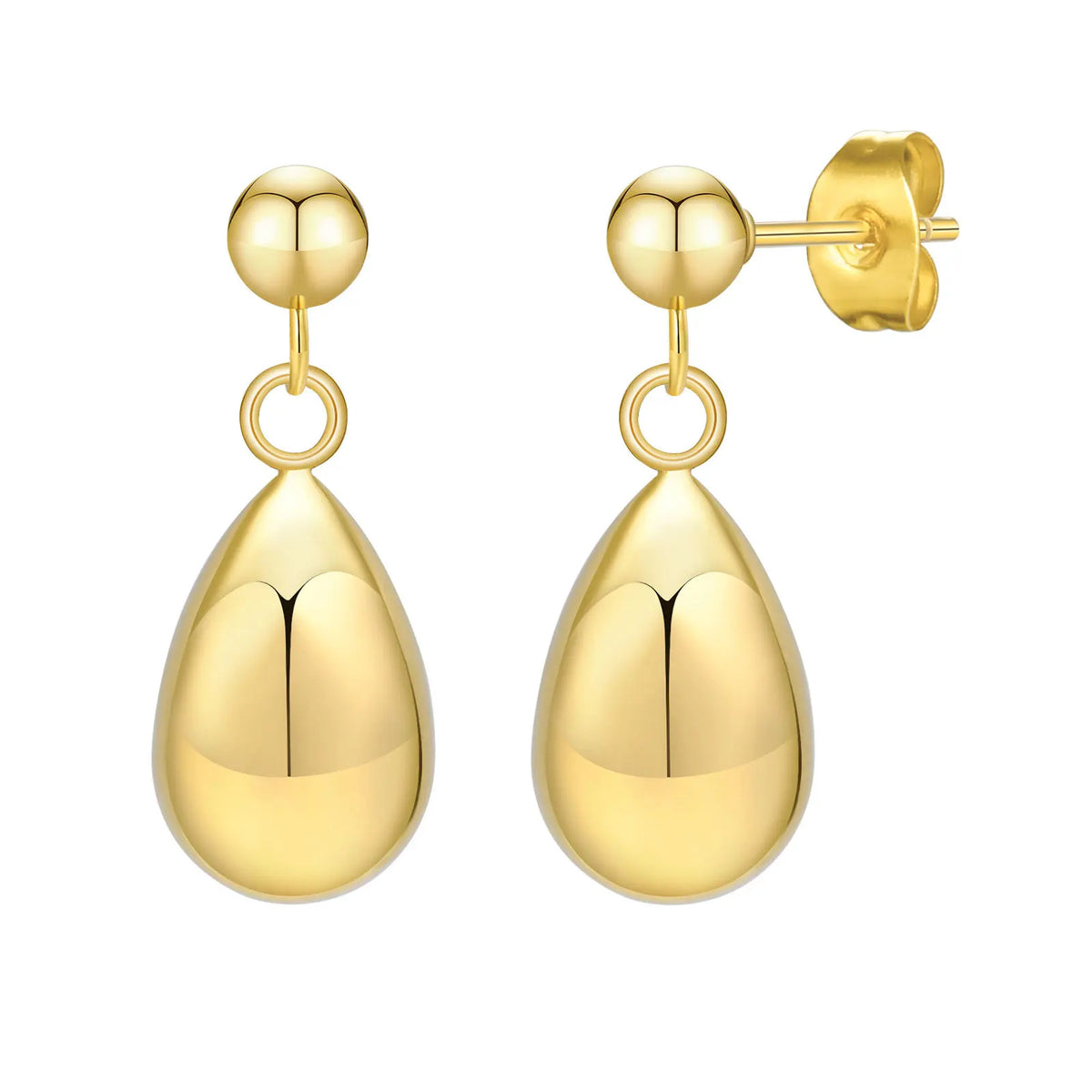 Waterdrop Dangle Earrings – 14K Gold Plated Stainless Steel Dangle Earrings SPOT ED-664G