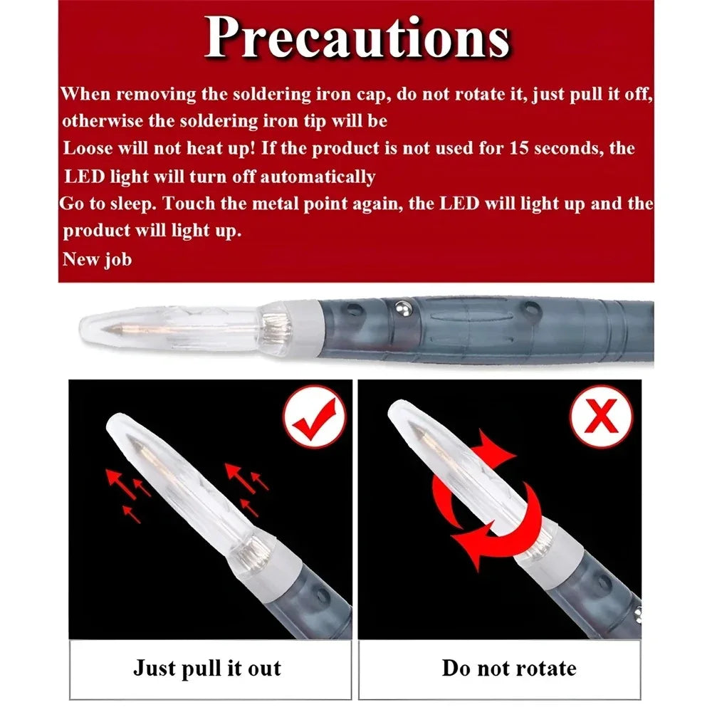 Mini USB Soldering Iron Kit 5V 8W – Adjustable Temp Welding Pen USB Soldering Iron SPOT