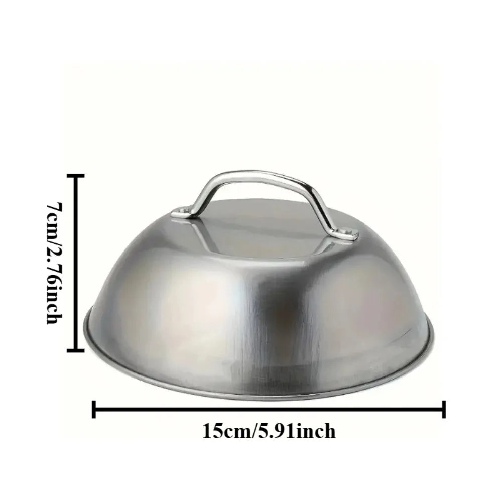 Stainless Steel Cheese Melting Dome for Griddle & BBQ Grilling Dome Cover SPOT