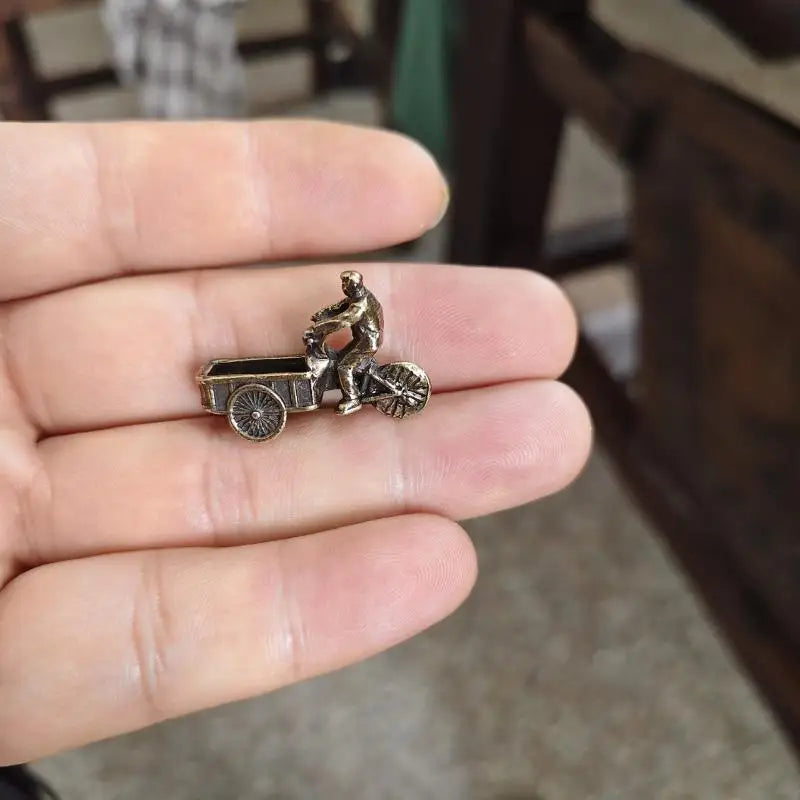 Vintage Metal Tricycle Figurine | Antique Bronze Desktop Decor Decorative Figurine SPOT