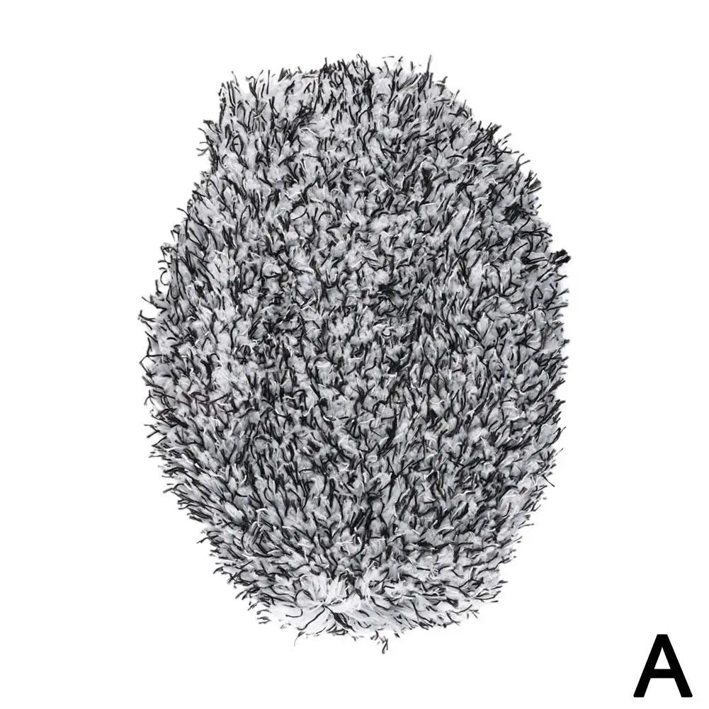 Plush Chenille Car Wash Brush Cover – Scratch-Free Replacement Car Wash Brush Cover SPOT Grey