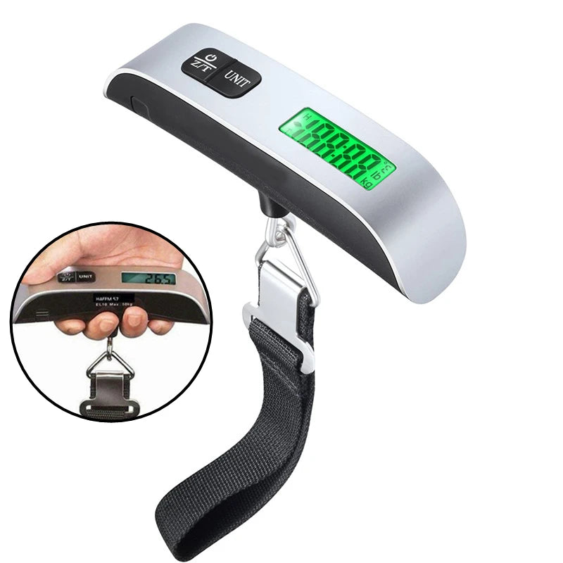 Digital Luggage Scale LCD Hanging Scale 110lb/50kg | Travel Digital Luggage Scale SPOT