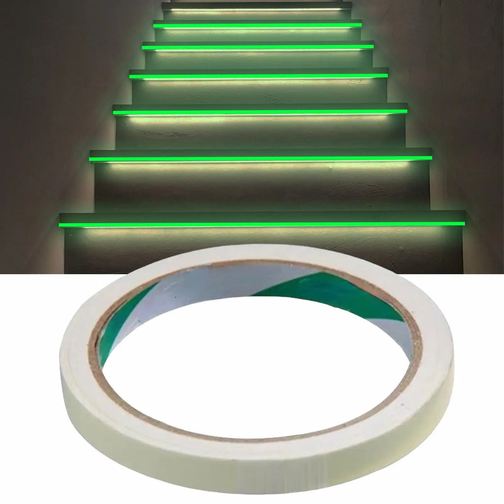 Glow in the Dark Safety Tape – Green Self-Adhesive 1cm×3m Glow Safety Tape SPOT