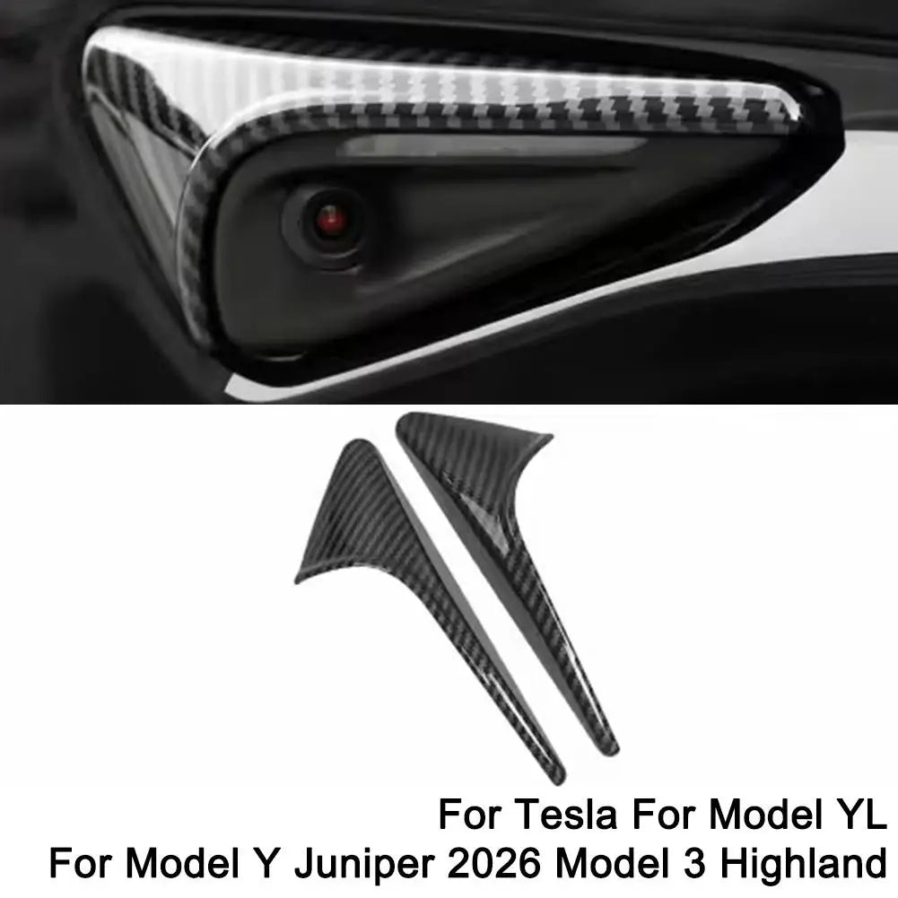 Tesla Model Y & Model 3 Side Camera Cover – Matte Black ABS Camera Protection Cover SPOT B