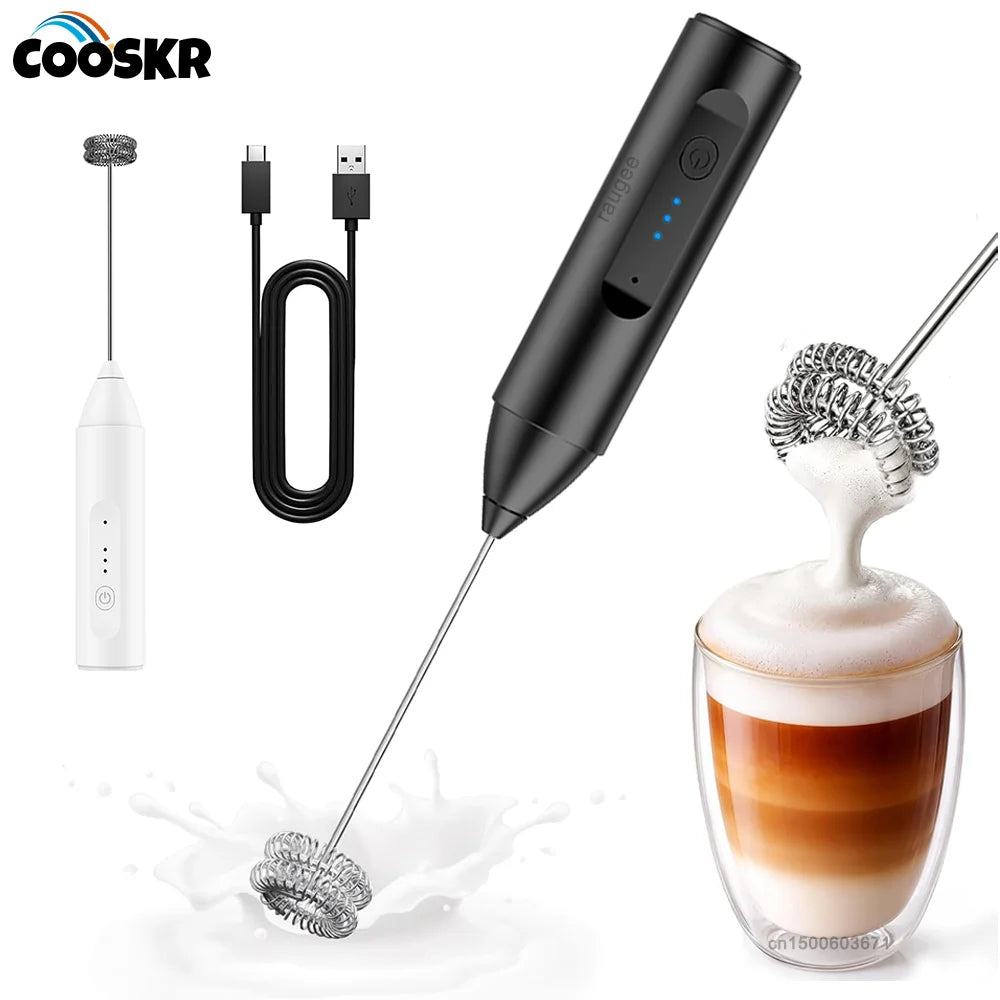 USB Rechargeable Handheld Milk Frother – Electric Foam Maker Handheld Milk Frother SPOT