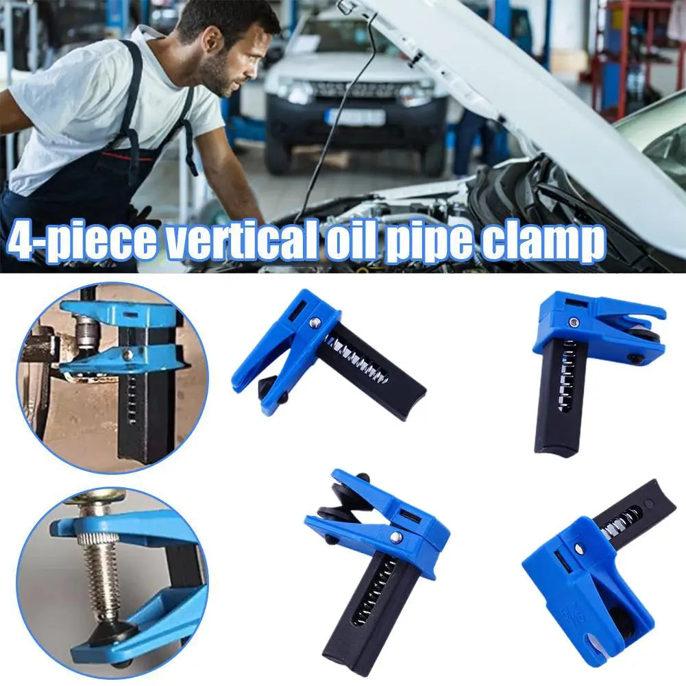 4-Piece Brake Tubing Clamp Set – Oil Pipe Plug & Hose Block Cap Brake Line Clamp Set SPOT