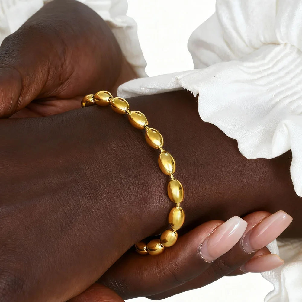 Meaeguet Heart Rhinestone Beaded Layered Bracelet – Waterproof Fashion Bracelet SPOT