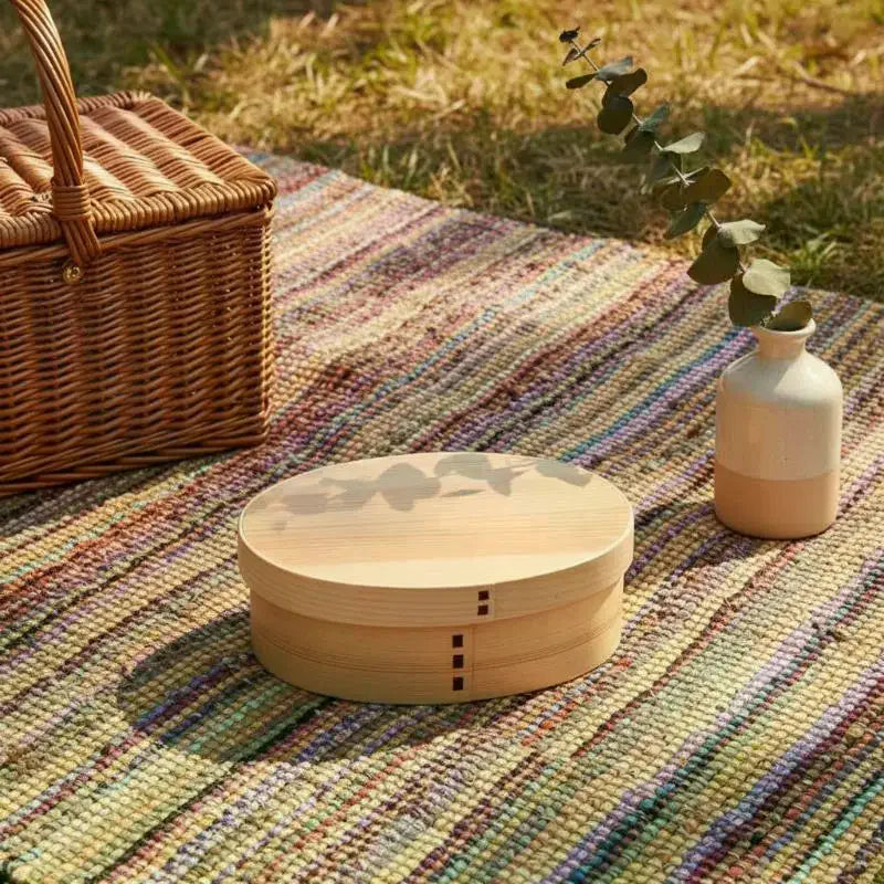 Japanese Natural Wooden Bento Box – Kids School Lunch Wooden Bento Box SPOT