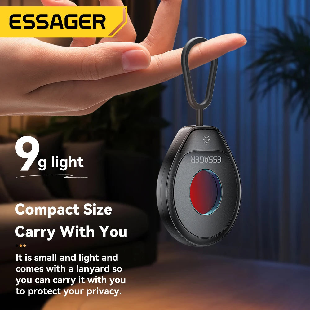 Essager Mini Hidden Camera Detector – Portable Anti-Spy Finder Camera Detector SPOT