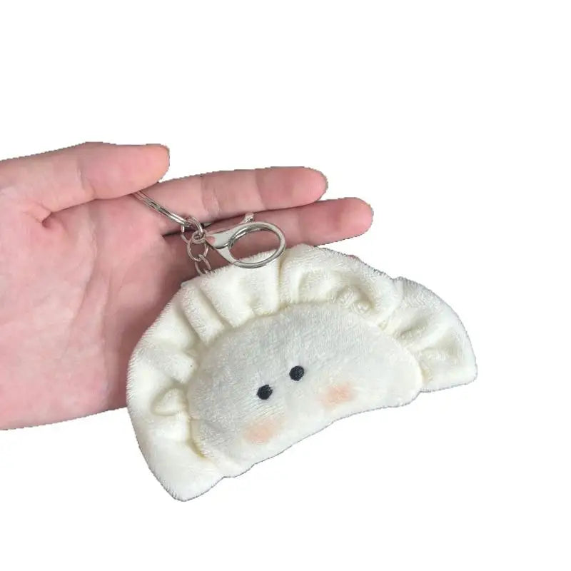 Plush Dumpling Keychain – Cute Stuffed Pendant Keyring Plush Keychain SPOT