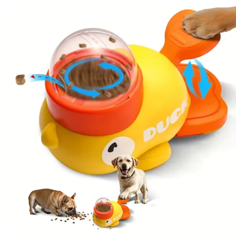 KEMORELA Duck Treat Dispenser Toy for Cats & Dogs Pet Treat Dispenser SPOT