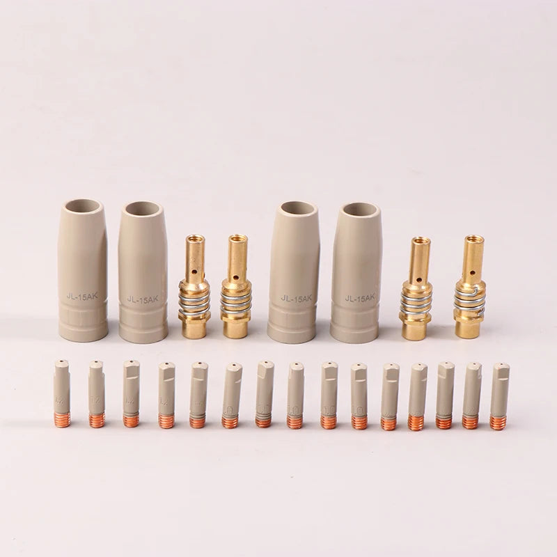 9-Piece 15AK MIG Torch Kit – Gas Nozzle, Tip Holder & Contact Tips Welding Torch Accessories SPOT