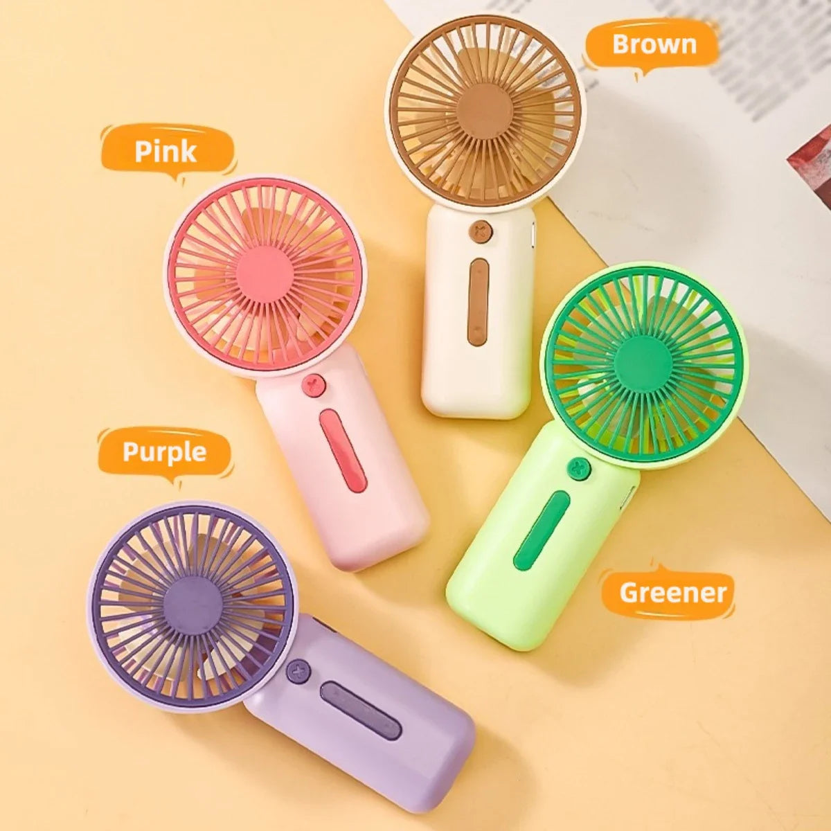Portable Mini Handheld Fan – 3-Speed Battery Operated Handheld Mini Fan SPOT