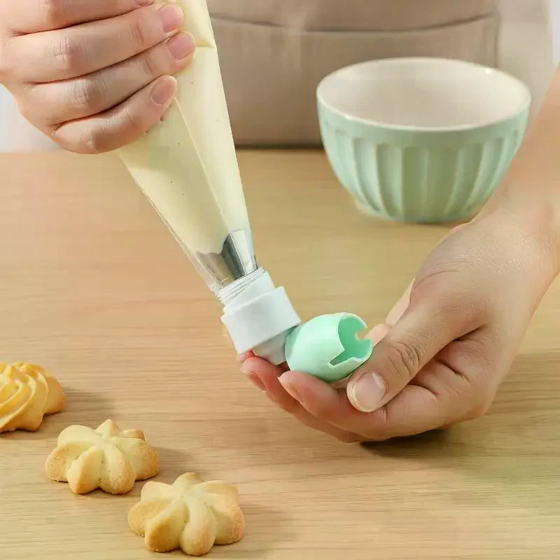 Cake Piping Nozzle Converter Set – Pastry Tip Adaptor Cake Decorating Tool SPOT