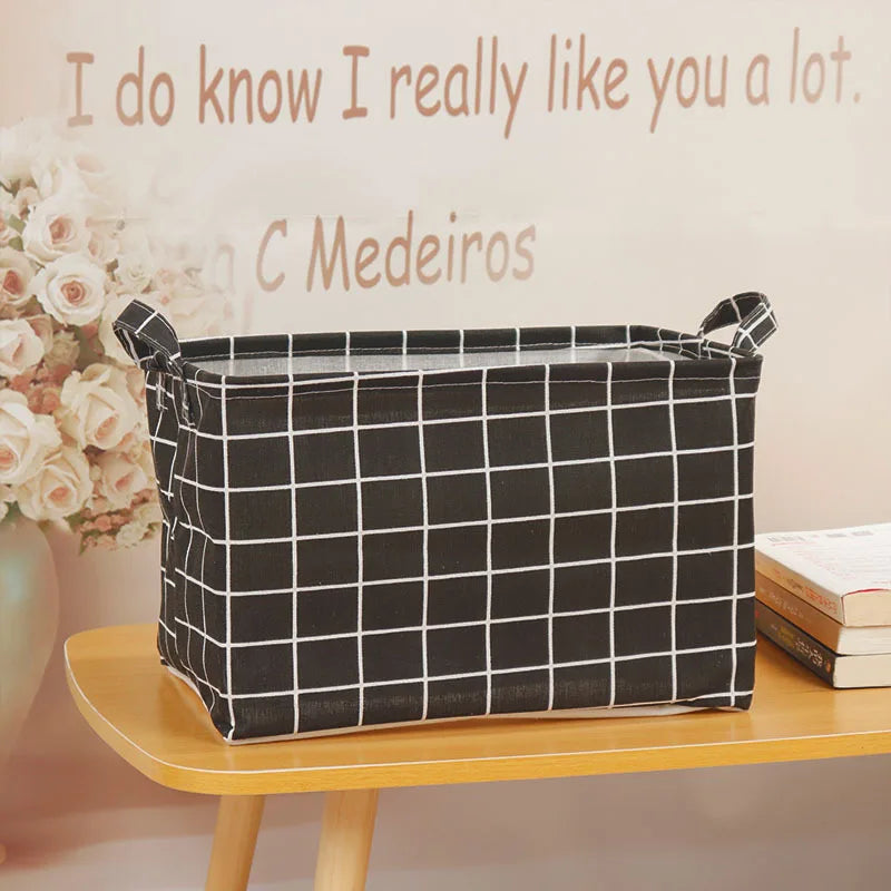 Foldable Fabric Storage Basket – Waterproof Toy Chest & Organizer Foldable Storage Basket SPOT A 38x26x23CM