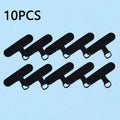 10-Pack Phone Wrist Lanyard – Anti-Drop Metal Buckle & Soft TPU Phone Wrist Lanyard SPOT Black 10pcs