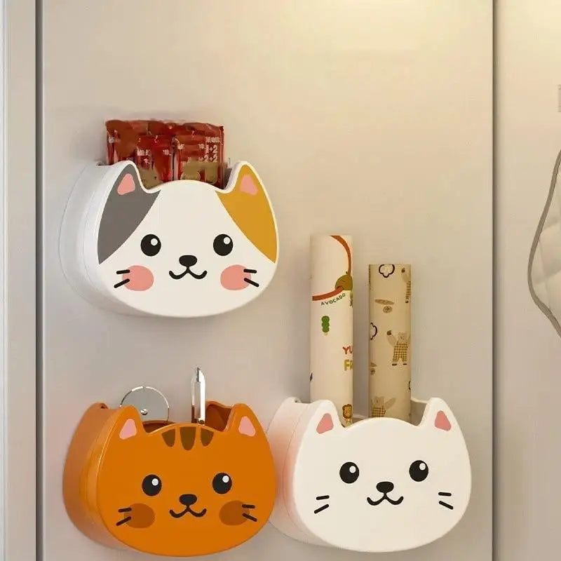 Magnetic Wall Storage Box – Cute Cat Fridge Organizer BPA-Free Magnetic Storage Box SPOT