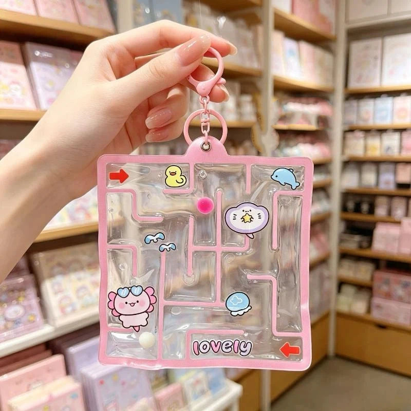 Water Bag Maze Squeeze Fidget Keychain Toy – Bulk Party Favors Fidget Keychain Toy SPOT A3