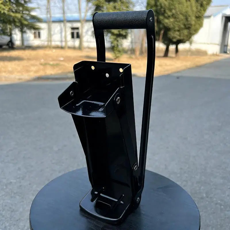 Wall Mounted Metal Can Crusher – High-Leverage 12oz Recycler Can Crusher SPOT Black