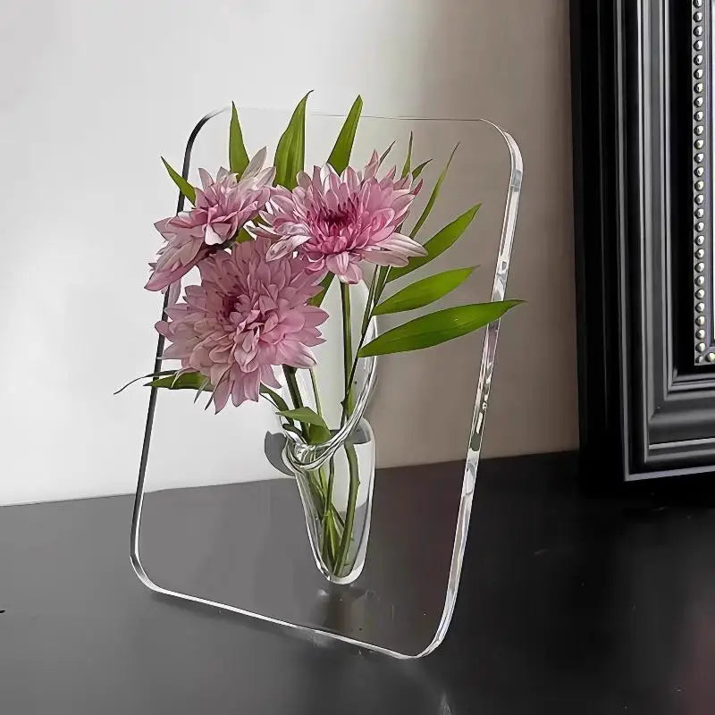 Acrylic Photo Frame Vase – Hydroponic Flower Home Décor Photo Frame Vase SPOT