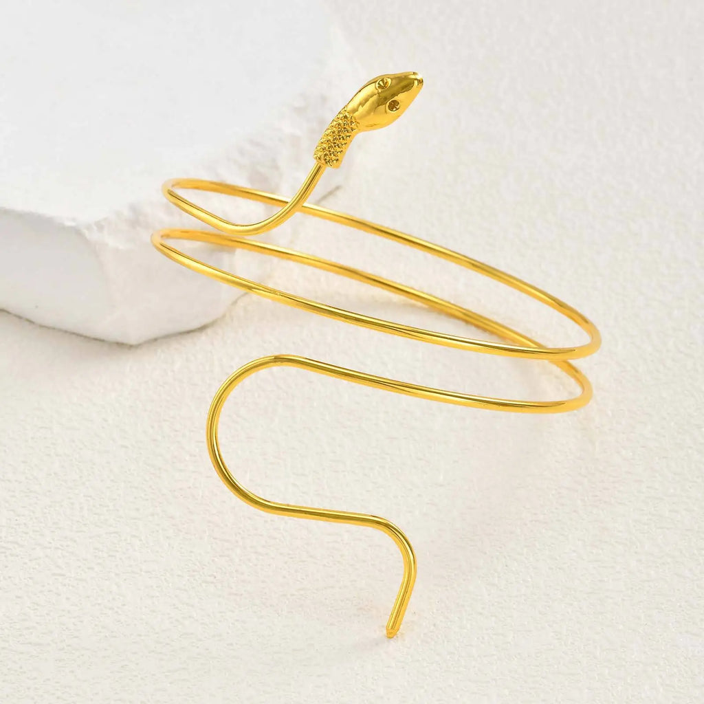 Meaeguet Snake Arm Cuff – Adjustable Upper Arm Bracelet Women Arm Cuff Bracelet SPOT