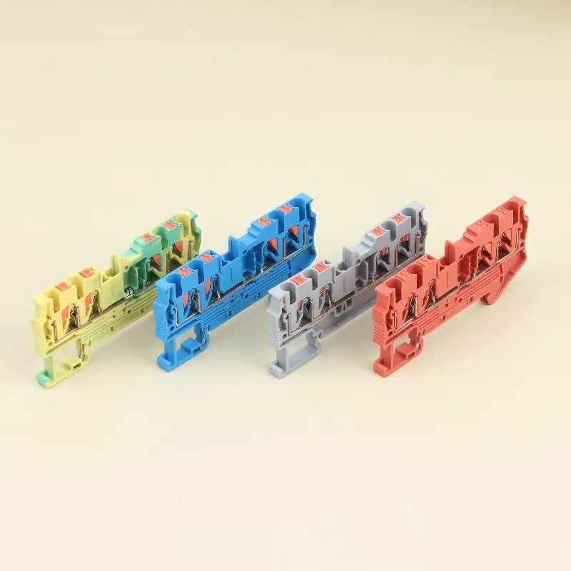 5-Pack PT2.5 Quattro Screwless Push-In Spring Terminal Block Terminal Block SPOT