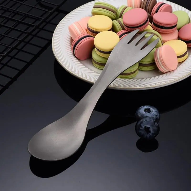 Titanium Camping Spork – Lightweight Fork Spoon for Hiking Camping Spork SPOT
