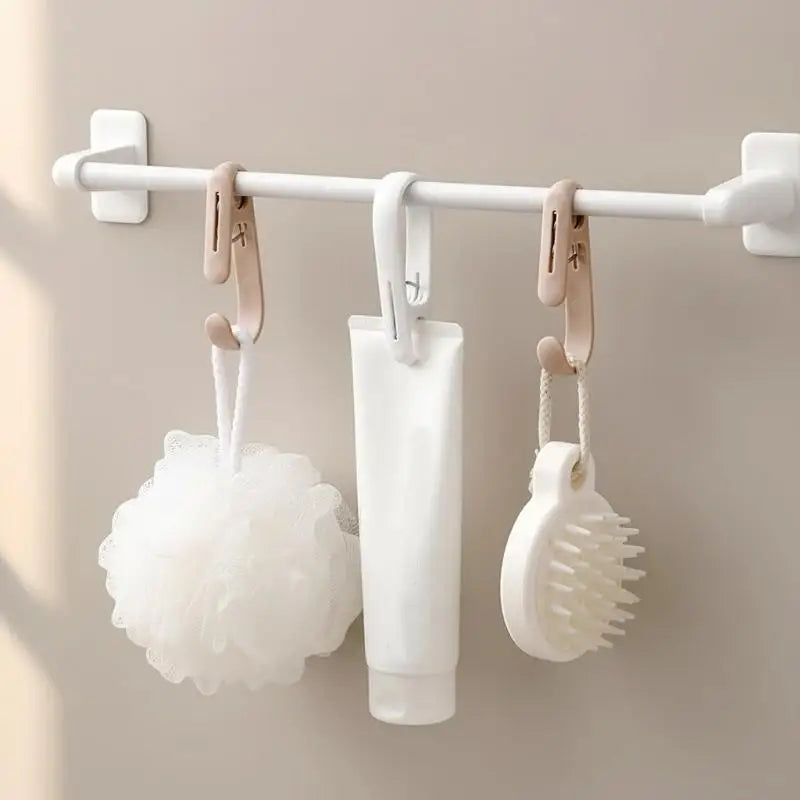 10-Pack 2-in-1 Hook Clips – Bathroom & Kitchen Organizer Hook Clips Organizer SPOT