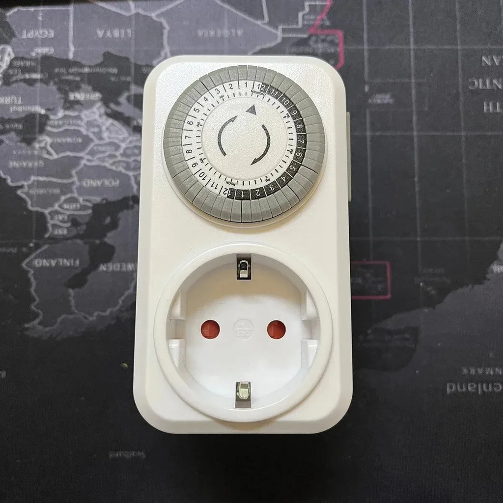 24-Hour Mechanical Timer Socket EU Plug 16A 3680W Auto Switch Mechanical Timer Socket SPOT EU(EU)