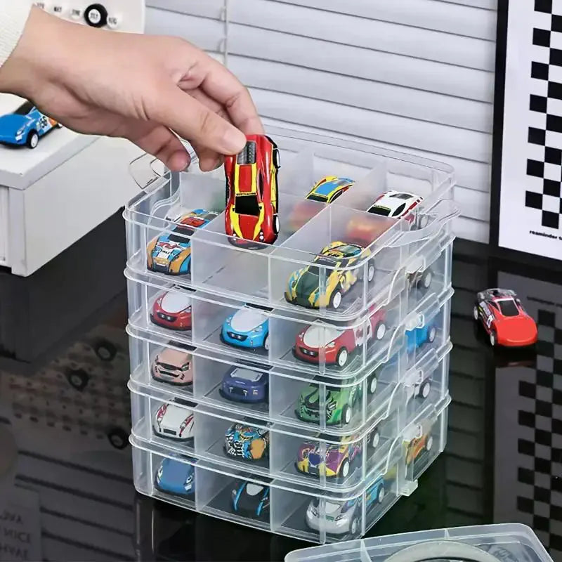 Transparent Portable Storage Box – Dustproof Jewelry Organizer Portable Storage Box SPOT