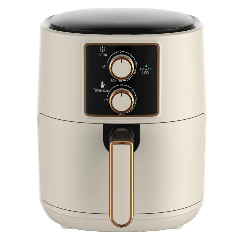 DUTRIEUX 5-6L Dual Knob Air Fryer – 1300W Countertop Air Fryer SPOT White AU