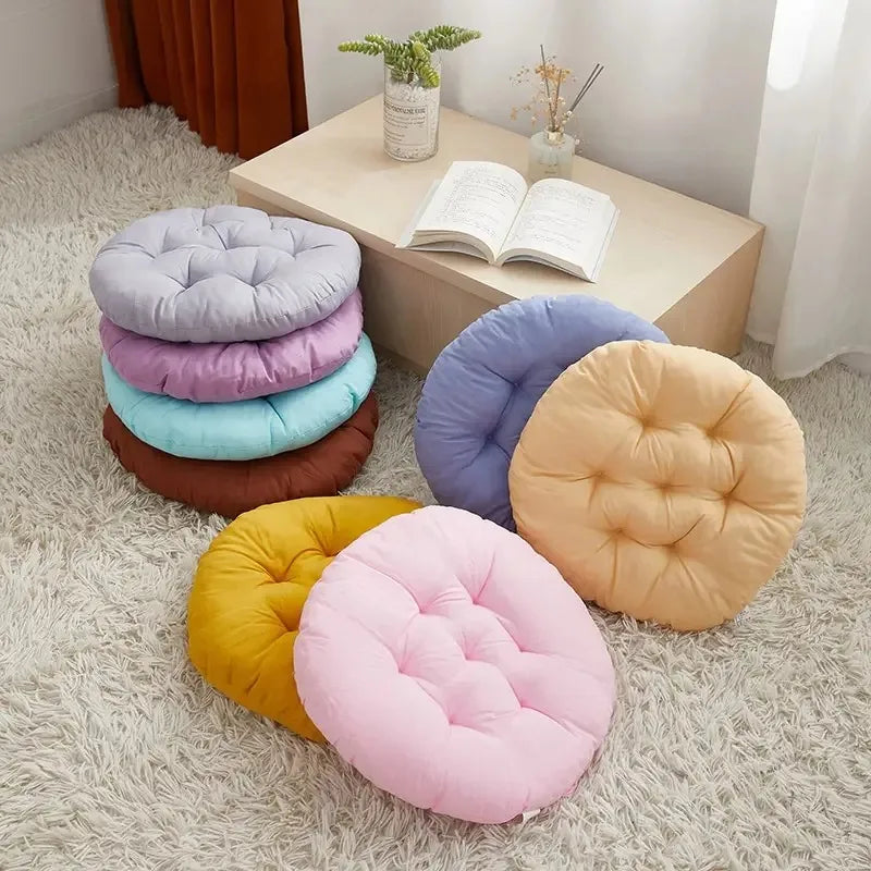 Thickened Round Chair Cushions 2-Pack – All-Season Seat Pads Chair Seat Cushions SPOT