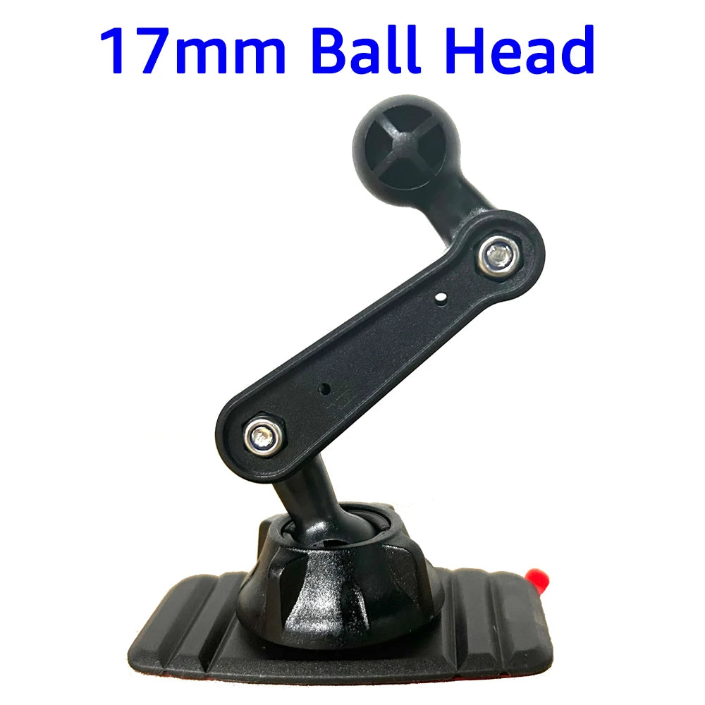 17mm Ball Head Car Dashboard Sticker Base – 360° Phone Mount Car Phone Mount SPOT black