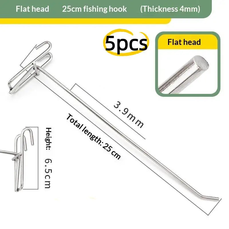 5-Pack Stainless Steel Grid Wall Hooks – Heavy-Duty Rust-Proof Grid Wall Hooks SPOT A9