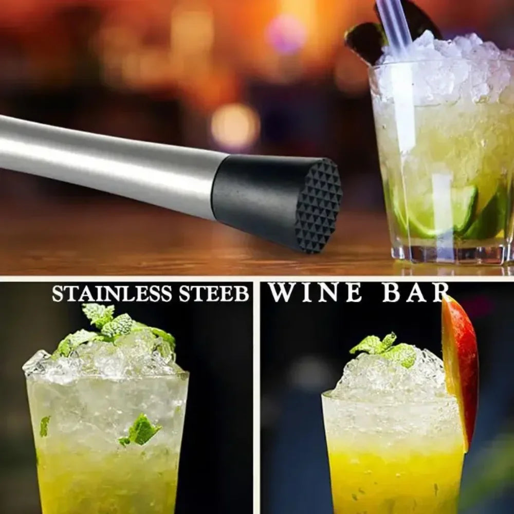 Stainless Steel Cocktail Muddler Bartender Tool 21/30CM Cocktail Muddler SPOT