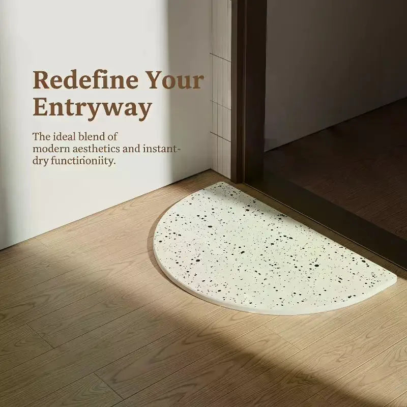 Oval Speckled Diatomite Bath Mat – Non-Slip & Quick-Dry Diatomite Bath Mat SPOT