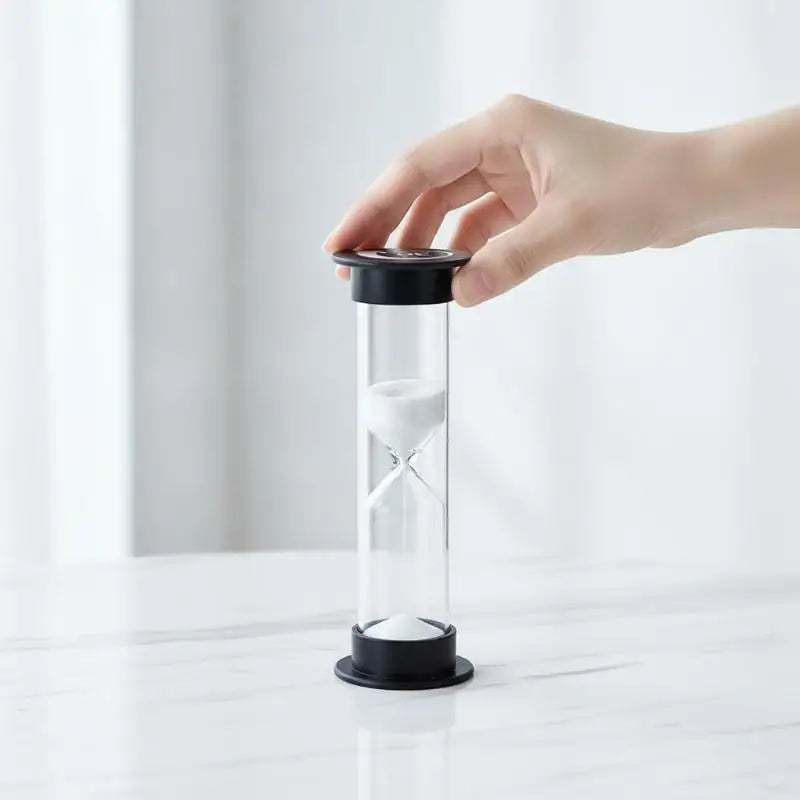 White Sand Hourglass Timer – Glass, 30 Sec to 10 Min Sand Hourglass Timer SPOT