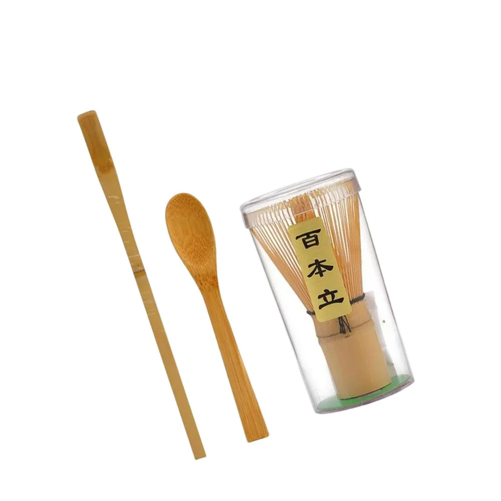 Bamboo Matcha Whisk Set – Japanese Chasen Tea Ceremony Kit Matcha Whisk Set SPOT 3pcs