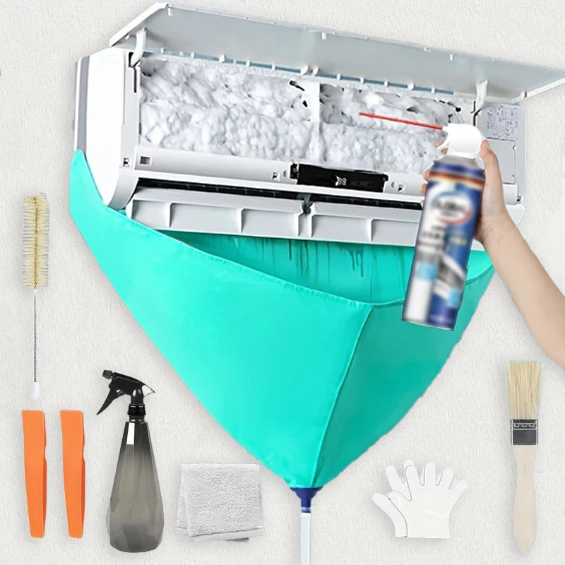 AC Cleaning Kit – Leak-Proof Bag, Drain Pipe & Tools AC Cleaning Kit SPOT