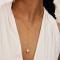 Gold Plated Y-Lariat Necklace – Layered Chain Jewelry for Women Lariat Pendant Necklace SPOT NC-1568G
