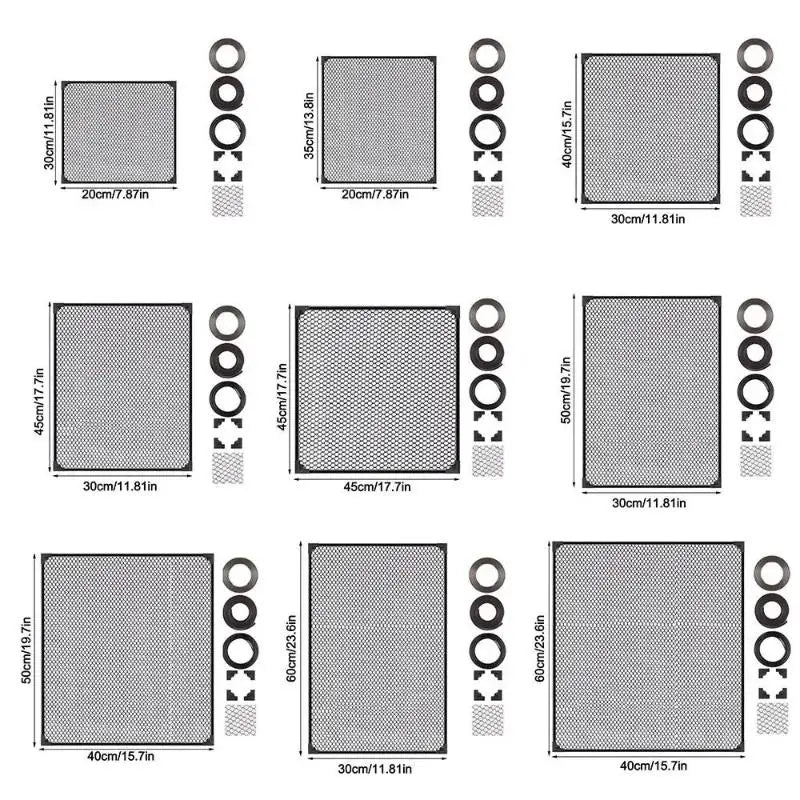 Magnetic Fish Tank Mesh Cover – Anti-Escape Aquarium Lid Aquarium Mesh Lid SPOT