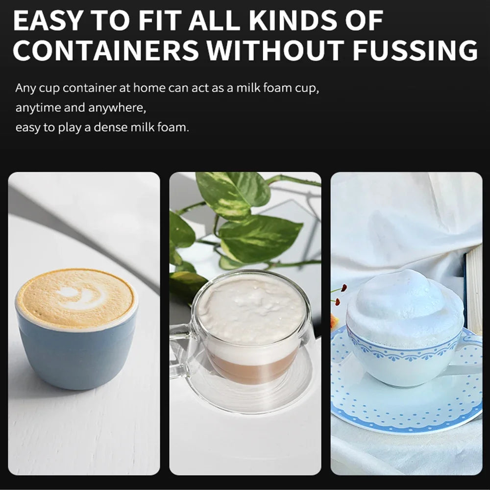 Electric Milk Frother – Handheld Stainless Steel Foam Mixer Electric Milk Frother SPOT